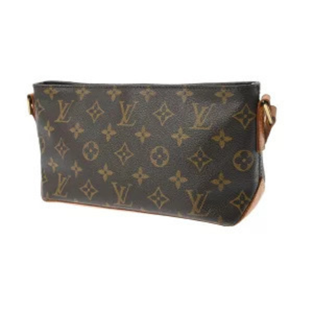 Louis Vuitton Shoulder Trotteur Monogram Bag Canvas Brown